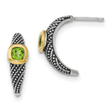 Sterling Silver With 14K Peridot Necklace from Miles Beamon Jewelry - Miles Beamon Jewelry