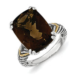 Sterling Silver With 14K Smoky Quartz Bracelet from Miles Beamon Jewelry - Miles Beamon Jewelry