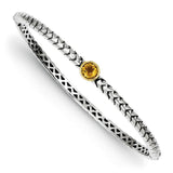 Sterling Silver With 14K Citrine Ring from Miles Beamon Jewelry - Miles Beamon Jewelry