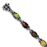 Sterling Silver Multi-Gemstone Bracelet from Miles Beamon Jewelry - Miles Beamon Jewelry