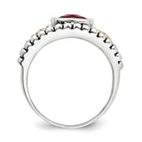 Sterling Silver With 14K Garnet Ring from Miles Beamon Jewelry - Miles Beamon Jewelry
