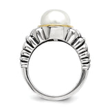 Sterling Silver With 14K FW Cultured Pearl Ring from Miles Beamon Jewelry - Miles Beamon Jewelry