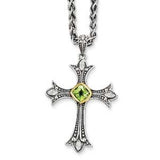 Sterling Silver With 14K Peridot Necklace from Miles Beamon Jewelry - Miles Beamon Jewelry
