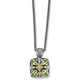 Sterling Silver With 14K Peridot Necklace from Miles Beamon Jewelry - Miles Beamon Jewelry