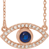 Evil Eye Set Stone 18" Necklace from Miles Beamon Jewelry - Miles Beamon Jewelry