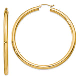 14K Yellow Gold Hoop Earrings