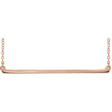 Sterling Silver Straight Bar Necklace from Miles Beamon Jewelry - Miles Beamon Jewelry