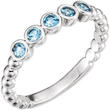 Sterling Silver Aquamarine Ring from Miles Beamon Jewelry - Miles Beamon Jewelry