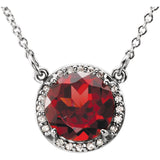 14K White Gold Amethyst Necklace from Miles Beamon Jewelry - Miles Beamon Jewelry