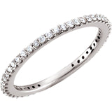 14K Rose Gold Diamond Stackable Ring from Miles Beamon Jewelry - Miles Beamon Jewelry