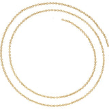 Sterling Silver 1.5MM Solid Cable Chain from Miles Beamon Jewelry - Miles Beamon Jewelry