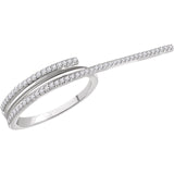 14K Yellow Gold Diamond Two-Finger Ring from Miles Beamon Jewelry - Miles Beamon Jewelry