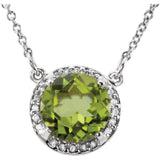 14K White Gold Amethyst Necklace from Miles Beamon Jewelry - Miles Beamon Jewelry