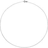 Sterling Silver .85mm Rope 18" Chain with Spring Ring from Miles Beamon Jewelry - Miles Beamon Jewelry