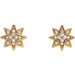 14K Yellow .08 CTW Diamond Star Earrings from Miles Beamon Jewelry - Miles Beamon Jewelry