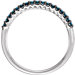 14K White Gold Blue Diamond Ring from Miles Beamon Jewelry - Miles Beamon Jewelry