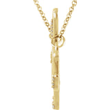 14K Yellow Gold Diamond "Hope" Necklace from Miles Beamon Jewelry - Miles Beamon Jewelry