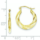 10K Fancy Small Hoop Earrings from Miles Beamon Jewelry - Miles Beamon Jewelry