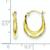 10K Hollow Hoop Earrings from Miles Beamon Jewelry - Miles Beamon Jewelry