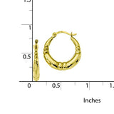 10K Yellow Hoop Earrings from Miles Beamon Jewelry - Miles Beamon Jewelry