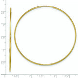 10K Endless Tube Hoop Earrings from Miles Beamon Jewelry - Miles Beamon Jewelry