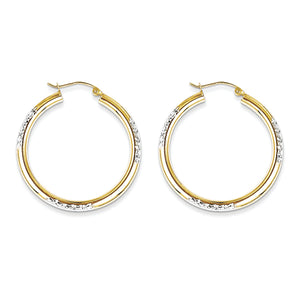 10K Yellow Gold Hoop Earrings from Miles Beamon Jewelry - Miles Beamon Jewelry