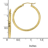 10K Yellow Gold Tube Hoop Earrings from Miles Beamon Jewelry - Miles Beamon Jewelry
