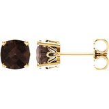 14K Yellow Smoky Quartz Earrings from Miles Beamon Jewelry - Miles Beamon Jewelry