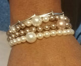 Freshwater Cultured  "Comforter Fit" Stretch Pearls Bracelet from Miles Beamon Jewelry - Miles Beamon Jewelry