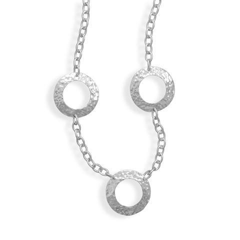 Necklace With Hammered Discs from Miles Beamon Jewelry - Miles Beamon Jewelry