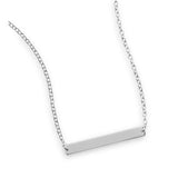 Engravable Bar Nameplate Necklace from Miles Beamon Jewelry - Miles Beamon Jewelry