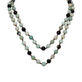 Faceted Amazonite Knotted Necklace from Miles Beamon Jewelry - Miles Beamon Jewelry