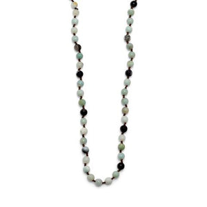 Faceted Amazonite Knotted Necklace from Miles Beamon Jewelry - Miles Beamon Jewelry