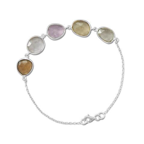Multicolor Faceted Gemstone Bracelet from Miles Beamon Jewelry - Miles Beamon Jewelry