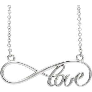 Sterling Silver Love "Infinity-Inspired" Necklace from Miles Beamon Jewelry - Miles Beamon Jewelry