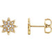 14K Yellow .08 CTW Diamond Star Earrings from Miles Beamon Jewelry - Miles Beamon Jewelry