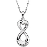 Sterling Silver "Infinite Love" Ash Holder Necklace from Miles Beamon Jewelry - Miles Beamon Jewelry