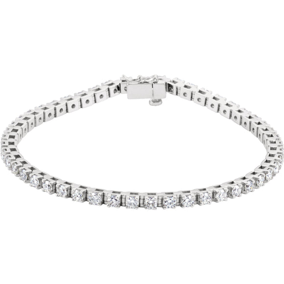 Amazon.com: Gemsme White Gold Plated Square Bracelet for Women Classic  Hypoallergenic 3.0mm Cubic Zirconia Tennis Bracelets 6.0 Inch : Clothing,  Shoes & Jewelry