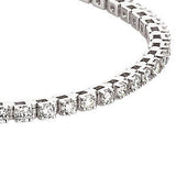 14K White Gold Diamond Tennis Bracelet 3 3/8 CTW from Miles Beamon Jewelry - Miles Beamon Jewelry
