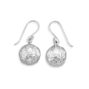 Hammered Bead French Wire Earrings from Miles Beamon Jewelry - Miles Beamon Jewelry