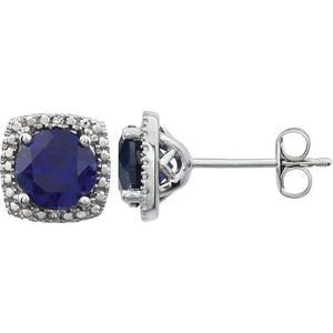 Sterling Silver  Blue Sapphire Earrings from Miles Beamon Jewelry - Miles Beamon Jewelry