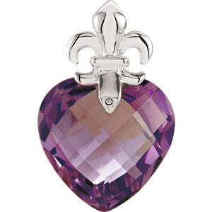 Sterling Silver Amethyst Pendant from Miles Beamon Jewelry - Miles Beamon Jewelry