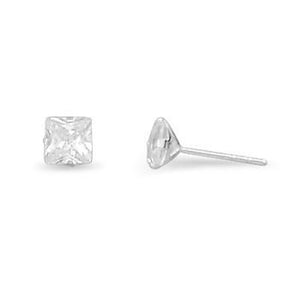 Square Cubic Zirconia Stud Earrings from Miles Beamon Jewelry - Miles Beamon Jewelry