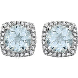 Sterling Silver Aquamarine Earrings from Miles Beamon Jewelry - Miles Beamon Jewelry