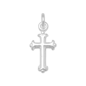 Extra Small Silver Cross Charm from Miles Beamon Jewelry - Miles Beamon Jewelry