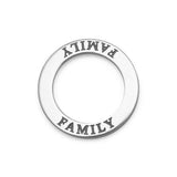 Oxidized "Family" Circle Pendant from Miles Beamon Jewelry - Miles Beamon Jewelry