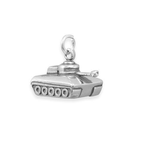 Oxidized Military Tank Charm from Miles Beamon Jewelry - Miles Beamon Jewelry