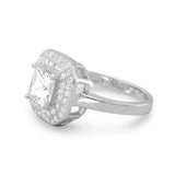 Sterling Silver Square Cubic Zirconia Ring from Miles Beamon Jewelry - Miles Beamon Jewelry