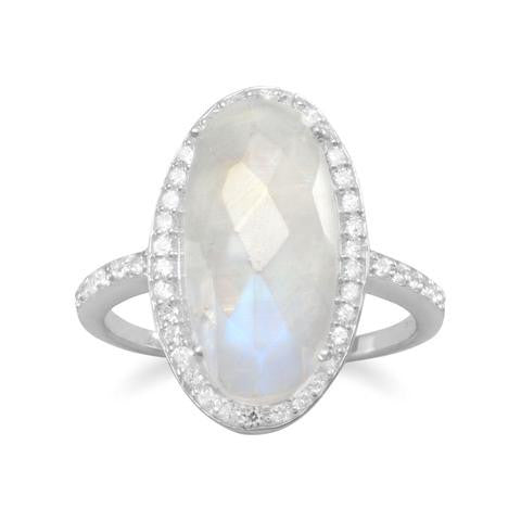 Sterling Silver Rainbow Moonstone Ring from Miles Beamon Jewelry - Miles Beamon Jewelry