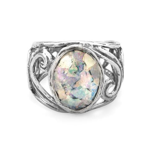 Sterling Silver Roman Glass Ring from Miles Beamon Jewelry - Miles Beamon Jewelry